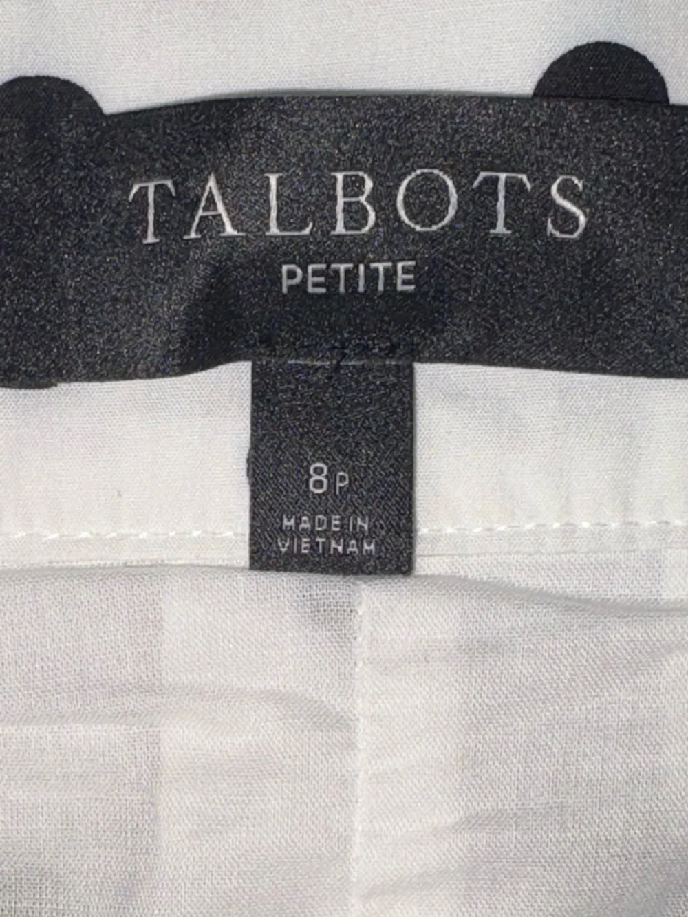 Talbots Petite Polka Dot Cotton Skirt – Size 8P